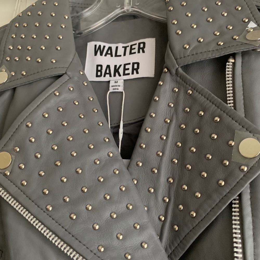 Walter Baker Studded Leather Jacket - Picture 4 of 8